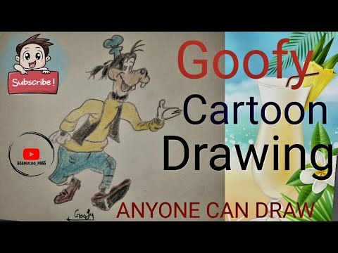 How to Draw Goofy Step by Step | Easy Cartoon Drawing for Beginners