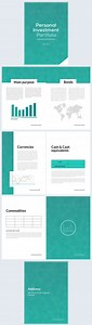 Modèle de portfolio d'investissement personnel