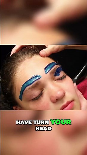 Easy Blue Waxing: Salon Secrets for Perfect Eyebrow Shaping! #shorts