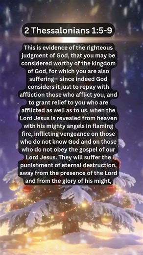 Journey of faith and spiritual growth | 2 Thessalonians 1:5-9 Daily Bible Verse