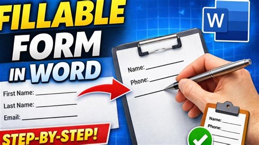 How to Create a Fillable Form with Blank Lines in Microsoft Word Like a PRO! | AiM Tutorials