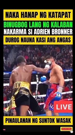 BULLY KASI KAY PACQUIAO! ADRIEN BRONNER! BINUGBOG NG KALABAN