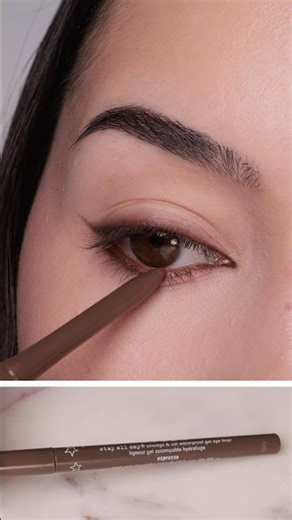 Smudged eyeliner look using Stila Stay all Day smudge and set Liner in Espresso & Damsel Dark Brown