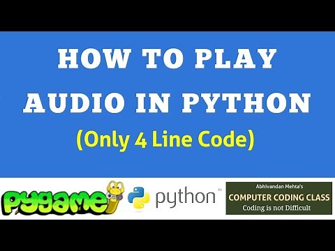 how to play audio in python using pygame | how to play mp3 in python using pygame