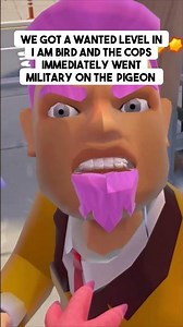 We got a wanted level in Am Bird and the cops immediately went military on the pigeon!