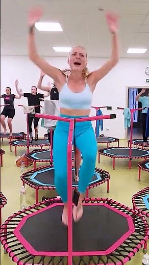 How to get slim - Jumping fitness class #41 | Rebound workout fitness on trampoline | Cardio