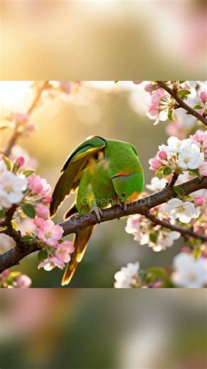 Smart Green Parrot Learns Amazing Tricks – Must Watch! #parrot #shorts