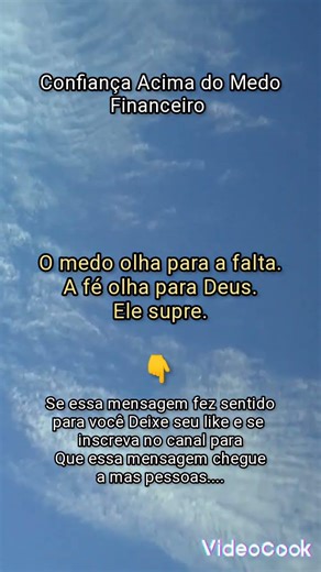 Confiança acima do medo financeiro