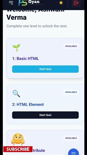 Coding Quiz Play Game with Certificate #shortsfeed #website #fullstackgyan #viralvideo #programming