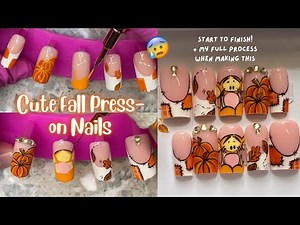 PRESS ON NAILS 101 HOW TO: Make press-on nails with characters IN DEPTH!