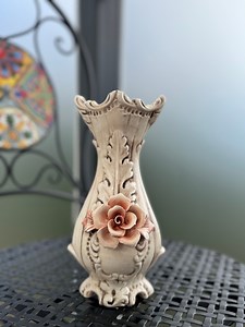 Porcelain Vintage Capodimonte Style Vase Flower Motif Luxury Gift Home Decor Italian Pottery Home Garden Patio Centrepiece 60s Handpainted - Etsy UK