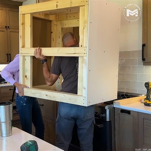 DIY Custom Vent Hood Build #Kitchen #VentHood #DIYBuilds #DIYRenovations | MR Post Frame
