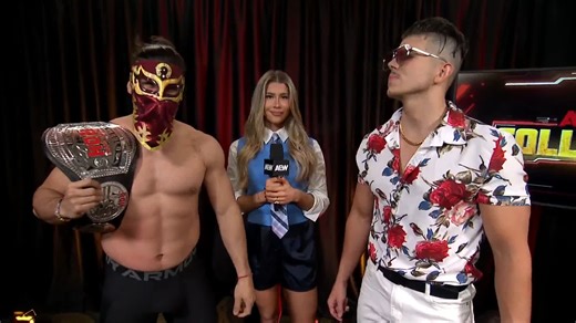 34K views · 583 reactions | Emotions run high as #ROH World Tag Team Champion Sammy Guevara lays down a heated challenge to #ROH World Champion Bandido! Watch #AEWCollision LIVE on TNT & HBO Max | All Elite Wrestling | Facebook