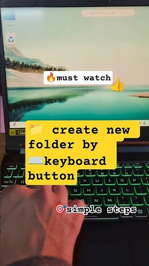 Create New Folder using Keyboard #shortcutkeys #windows11#acernitro5 #newfolder