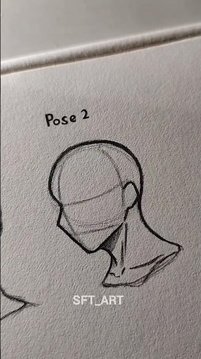 Draw head easily ✨ #drawing #head #art #granny #sketch #tutorial #shorts