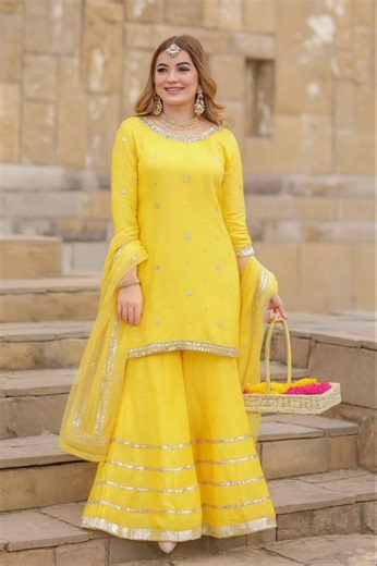 Best mehndi dress ideas for girls #viral#short#mehndidress#fashion