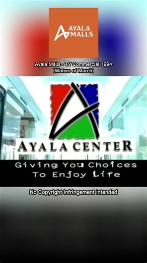 Ayala Malls - TV Commercial 1994 (Waters of March) No Copyright Infringement Intended. #tvcommercial #tvads #90scommercial #ayalamalls #ayalacenter