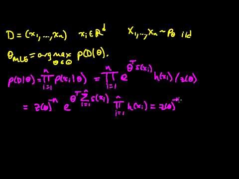 (ML 5.3) MLE for an exponential family (part 1)