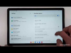 Samsung Galaxy Tab A9 Plus: How to enable the Developer Options? for USB Debugging etc.