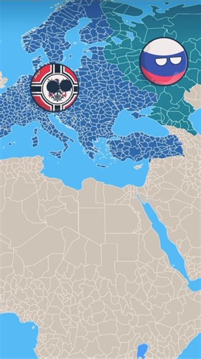 germany vs russia | in nutshell | #countryballs #shorts