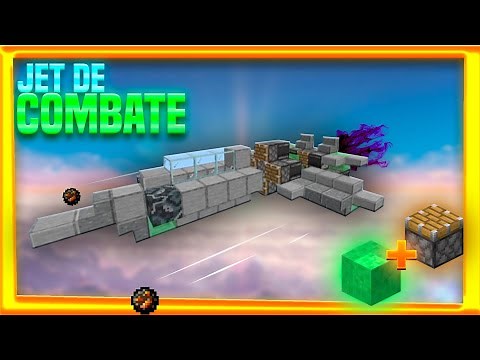 COMO HACER un AVION de COMBATE FUNCIONAL en MINECRAFT (Sin mods)