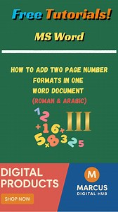 Tired of using only one page number format in your thesis or research paper? 😅 Here’s a quick and easy tutorial on how to use Roman numerals (i, ii, iii…) for your front pages and Arabic numbers (1, 2, 3…) for your chapters — all in one Microsoft Word file. 💻✨ Perfect for students, teachers, and professionals who want their documents to look clean and professional. 📄📚 Don’t forget to hit Like 👍, Share 🔁, and Follow ✅ for more helpful tutorials like this! #MicrosoftWord #ThesisTips #Researc
