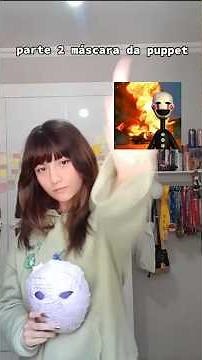 making the puppet mask with paper mache PT 2 #diy #fnaf #cosplay