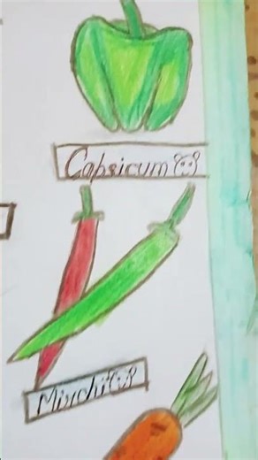 fruits and vegetable chart