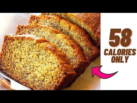 58 CALORIE SUPER SOFT BANANA BREAD- Low calorie banana bread