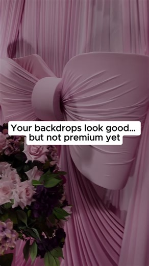 Your backdrops look good… but if they still don’t feel premium, this is usually why: 1️⃣ You’re focusing on decor instead of structure Luxury backdrops start with a strong foundation. Without it, everything feels unfinished no matter how pretty the fabric is. 2️⃣ You’re using fabric… but not creating depth Layering, spacing, and dimension are what make a setup feel elevated instead of flat. 3️⃣ You’re trying to “eyeball” everything Professional setups look intentional because they are. Every pla