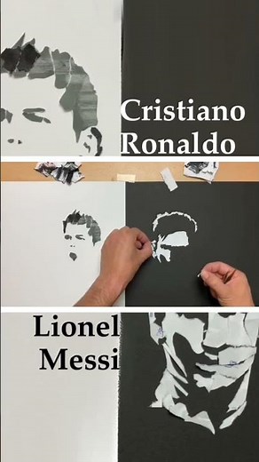 How To Draw #CristianoRonaldo vs #LionelMessi - 3D draw JG #Shorts #3DdrawJG