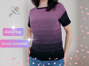 Tricou crosetat (primavara - vara)