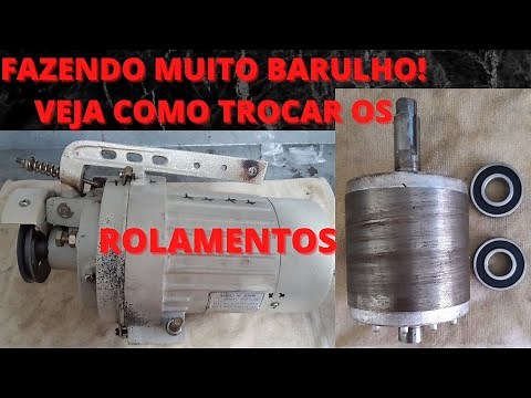 motor de máquina de costura fazendo barulho! Será rolamento! Veja como testar e trocar o rolamento