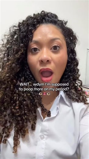 Talk Wil on Instagram: "I’m supposed to poop more during my period??! Flo really be educating me every week! #floambassador #floapp #girltogirl #periodpain #periodtracker"