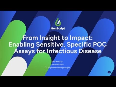 From Insight to Impact: Enabling Sensitive, Specific POC Assays for Infectious Disease