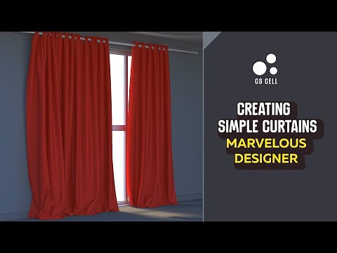 Creating simple curtains in marvelous designer