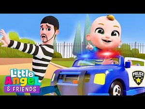 Police Car Song | Little Angel And Friends Kid Songs