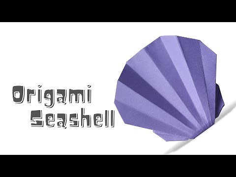 Easy Origami Seashell Tutorial - Easy Origami for Beginners - Paper craft for kids- Origami Animal