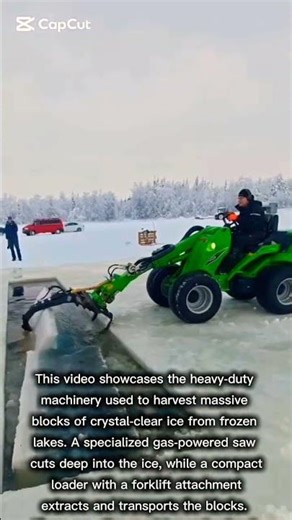 Arctic Ice Block Harvesting