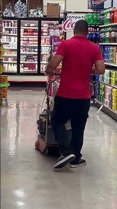 A Gas Powered Floor Buffer INSIDE The supermarket!