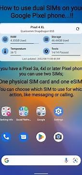 How to use dual SIMs/eSIM Activate on your Google Pixel 3a,4xl or later phone #teampixel #pixel4xl