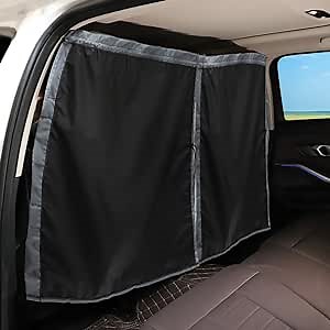 Car Divider Curtains Privacy Sun Shade, Magnetic Van Window Covers for Family Baby Lunch Night Nap Camping Travel, Adjustable Lightweight Car Divider Curtain Easy Removable Double-Sided