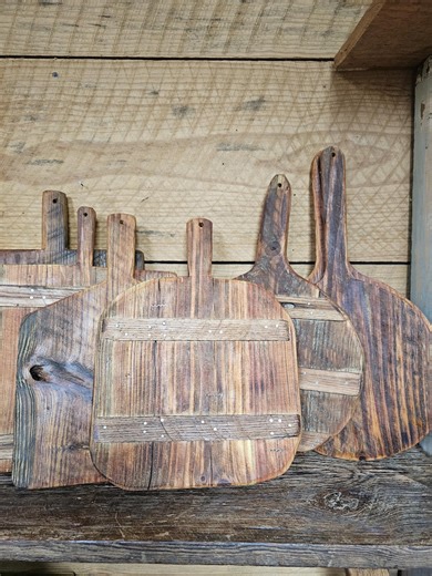 Medium Sized Primitive/rustic Hand-made Cutting/charcuterie Boards W/a Vintage/antique Style Look- Made W/ Reclaimed 1920s Wood - Etsy