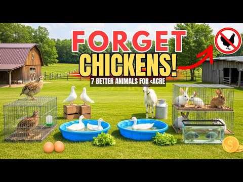 7 BEST Animals To Raise on 1/2 Acre For Self-Sufficient Homesteading (Stop Raising Chickens)
