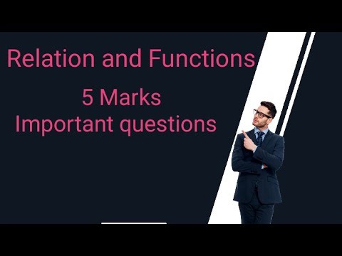 2 PUC RELATION AND FUNCTIONS 5 MARKS IMPORTANT QUESTIONS 2026@
