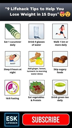 Lifehack: How to Lose Weight in 15 Days #lifehack #diy #diet