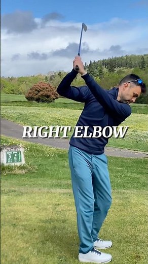 GOLF TIP - How to position your RIGHT ELBOW #golf #golfswing #golftips #golfer #golfing #golflife