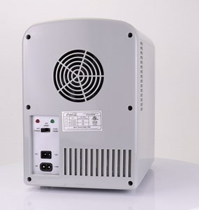 Diet Coke Mini Fridge - Refrigerator for Bedroom Office, Portable Table Top Beverage Cooler, 12V 110V Refrigerador For Drinks, Soda, Wine, Use In Car, Dorm, Outdoor, Patio, 6 Can