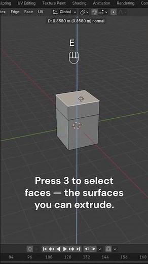 Selection Secrets — Vertices, Edges, Faces #blender3d #blenderforbegginer #tutorial