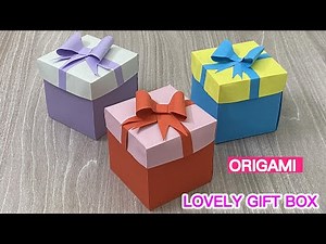 DIY Gift Box Tutorial | Simple & Cute Paper Craft | Origami Steps With Me!